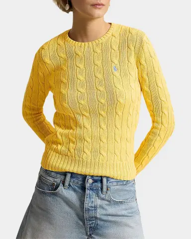 Polo Ralph Lauren Cable-Knit Cotton Crewneck Sweater | Thumbnail 2 Polo Ralph Lauren Cable-Knit Cotton Crewneck Sweater | Thumbnail 2