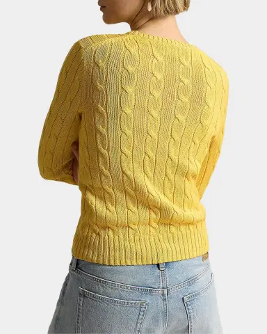 Polo Ralph Lauren Cable-Knit Cotton Crewneck Sweater | Thumbnail 3 Polo Ralph Lauren Cable-Knit Cotton Crewneck Sweater | Thumbnail 3