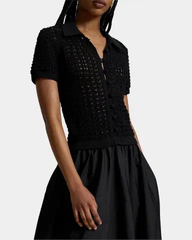 Polo Ralph Lauren Knit-Bodice Cotton Dress | Thumbnail 3 Polo Ralph Lauren Knit-Bodice Cotton Dress | Thumbnail 3