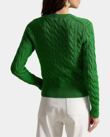 Polo Ralph Lauren Cable-Knit Cotton Crewneck Cardigan | Thumbnail 4 Polo Ralph Lauren Cable-Knit Cotton Crewneck Cardigan | Thumbnail 4
