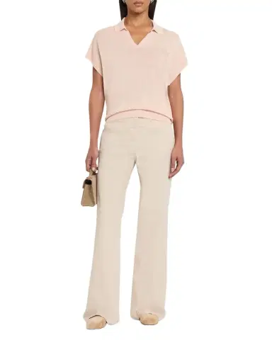 Peserico Tricot Cotton-Linen Polo Sweater | Thumbnail 1 Peserico Tricot Cotton-Linen Polo Sweater | Thumbnail 1