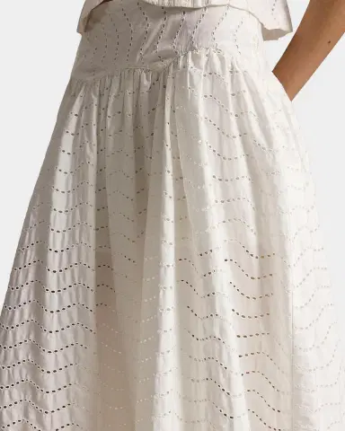 Polo Ralph Lauren Cotton Eyelet Maxi Skirt | Thumbnail 4 Polo Ralph Lauren Cotton Eyelet Maxi Skirt | Thumbnail 4