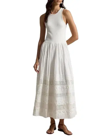 Polo Ralph Lauren Lace-Trim Tank Dress | Thumbnail 1 Polo Ralph Lauren Lace-Trim Tank Dress | Thumbnail 1