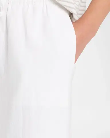 Eileen Fisher Organic Cotton-Linen Straight Pants | Thumbnail 4 Eileen Fisher Organic Cotton-Linen Straight Pants | Thumbnail 4