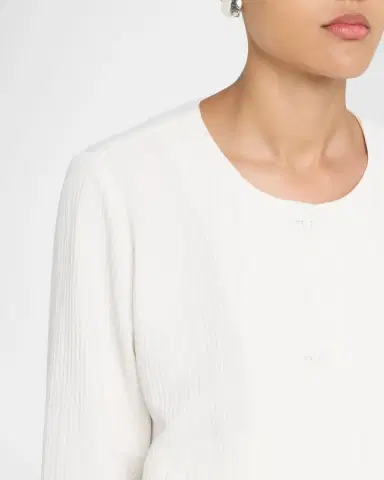 Eileen Fisher Quilted Organic Cotton Jacquard Jacket | Thumbnail 4 Eileen Fisher Quilted Organic Cotton Jacquard Jacket | Thumbnail 4