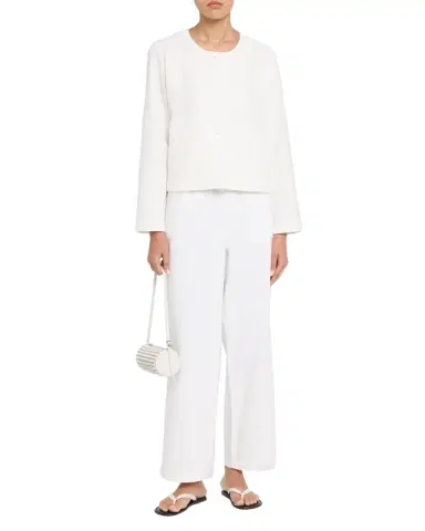 Eileen Fisher Quilted Organic Cotton Jacquard Jacket | Thumbnail 1 Eileen Fisher Quilted Organic Cotton Jacquard Jacket | Thumbnail 1