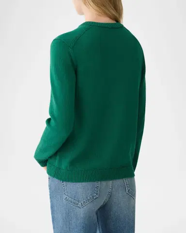 Lafayette 148 New York Crewneck Cotton-Silk Cardigan | Thumbnail 2 Lafayette 148 New York Crewneck Cotton-Silk Cardigan | Thumbnail 2