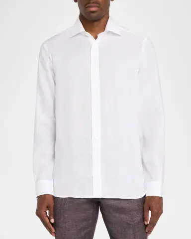 Ralph Lauren Purple Label Men's Linen Shirt | Thumbnail 3 Ralph Lauren Purple Label Men's Linen Shirt | Thumbnail 3