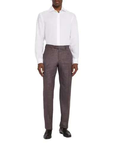 Ralph Lauren Purple Label Men 's Piece Dye Linen Button-Down Shirt | Thumbnail 1 Ralph Lauren Purple Label Men 's Piece Dye Linen Button-Down Shirt | Thumbnail 1