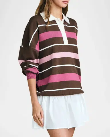 SEROYA Taby Striped Sweater | Thumbnail 6 SEROYA Taby Striped Sweater | Thumbnail 6