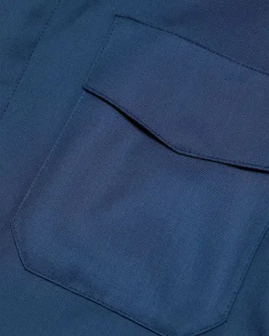 Canali Men's Wool and Silk Flap-Pocket Button-Down Shirt | Thumbnail 5 Canali Men's Wool and Silk Flap-Pocket Button-Down Shirt | Thumbnail 5