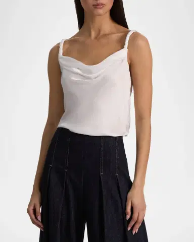 ALICE + OLIVIA Monique Twist Strap Cowl-Neck Blouse | Thumbnail 3 ALICE + OLIVIA Monique Twist Strap Cowl-Neck Blouse | Thumbnail 3