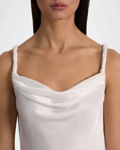 ALICE + OLIVIA Monique Twist Strap Cowl-Neck Blouse | Thumbnail 4 ALICE + OLIVIA Monique Twist Strap Cowl-Neck Blouse | Thumbnail 4