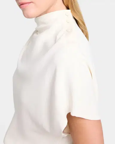 TWP Draped Mock-Neck Tee | Thumbnail 4 TWP Draped Mock-Neck Tee | Thumbnail 4
