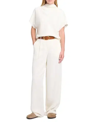 TWP Draped Mock-Neck Tee | Thumbnail 1 TWP Draped Mock-Neck Tee | Thumbnail 1