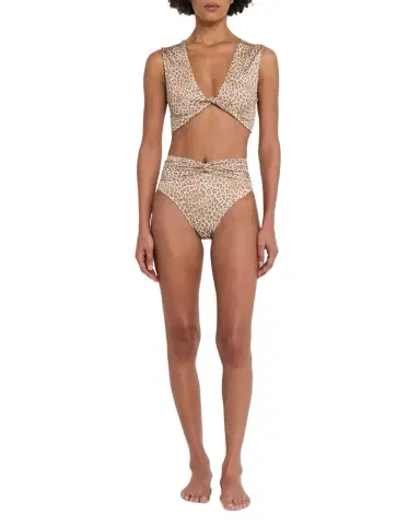 Ramy Brook Dina Leopard-Print High-Waist Bikini Bottoms | Thumbnail 1 Ramy Brook Dina Leopard-Print High-Waist Bikini Bottoms | Thumbnail 1