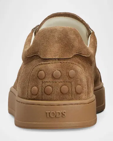 Tod 's Men's Suede Stretch Slip-On Sneakers | Thumbnail 4 Tod 's Men's Suede Stretch Slip-On Sneakers | Thumbnail 4