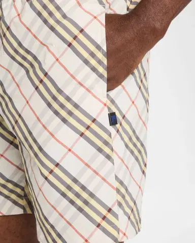 Burberry Men 's Check Nylon Swim Trunks | Thumbnail 3 Burberry Men 's Check Nylon Swim Trunks | Thumbnail 3