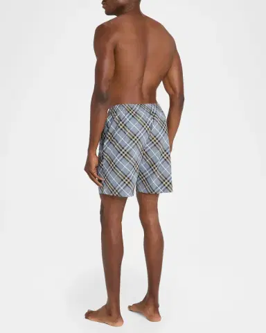 Burberry Men 's Check Nylon Swim Trunks | Thumbnail 2 Burberry Men 's Check Nylon Swim Trunks | Thumbnail 2