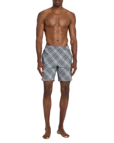 Burberry Men 's Check Nylon Swim Trunks | Thumbnail 1 Burberry Men 's Check Nylon Swim Trunks | Thumbnail 1