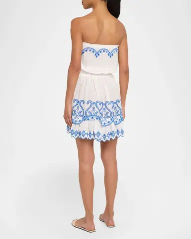 Ramy Brook Natalie Embroidered Strapless Mini Dress | Thumbnail 2 Ramy Brook Natalie Embroidered Strapless Mini Dress | Thumbnail 2