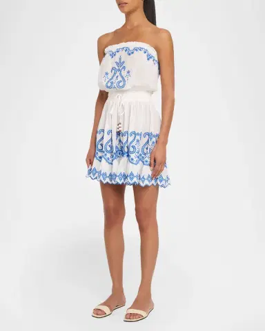 Ramy Brook Natalie Embroidered Strapless Mini Dress | Thumbnail 3 Ramy Brook Natalie Embroidered Strapless Mini Dress | Thumbnail 3