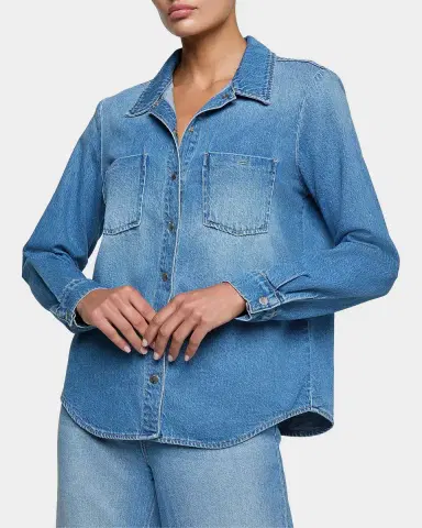L'Agence Isla Denim Shirt | Thumbnail 3 L'Agence Isla Denim Shirt | Thumbnail 3