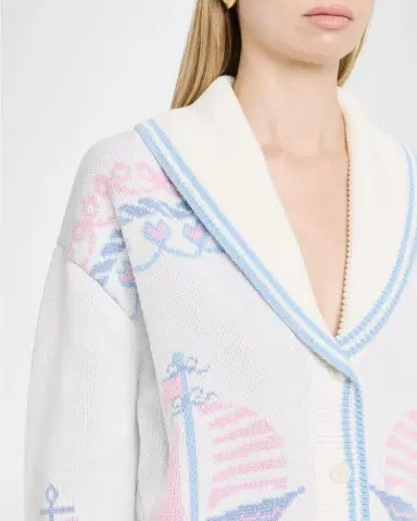 LoveShackFancy Aribella Yacht Club Cardigan | Thumbnail 4 LoveShackFancy Aribella Yacht Club Cardigan | Thumbnail 4