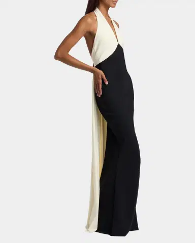 Chiara Boni La Petite Robe Noori Backless Draped Mermaid Gown | Thumbnail 6 Chiara Boni La Petite Robe Noori Backless Draped Mermaid Gown | Thumbnail 6