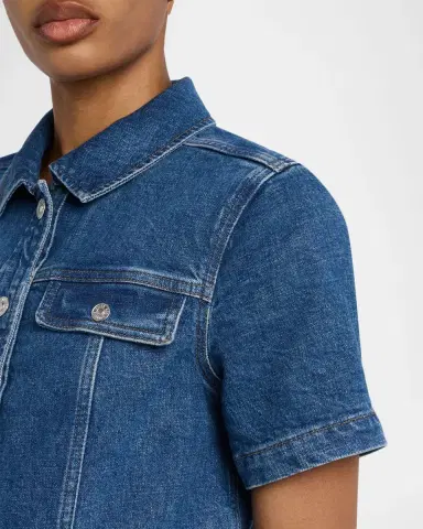 PAIGE Elly Short-Sleeve Denim Jacket | Thumbnail 4 PAIGE Elly Short-Sleeve Denim Jacket | Thumbnail 4