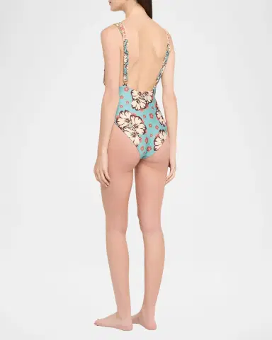 Agua Bendita Ellis Plume One-Piece Swimsuit | Thumbnail 2 Agua Bendita Ellis Plume One-Piece Swimsuit | Thumbnail 2