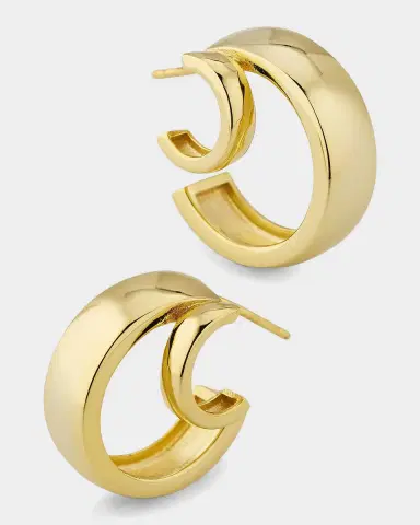 Shashi Double Hoop Earrings | Thumbnail 2 Shashi Double Hoop Earrings | Thumbnail 2