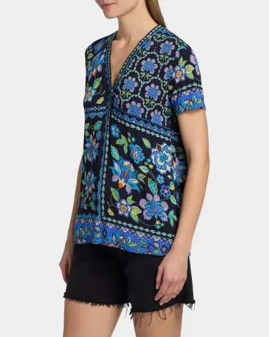 Johnny Was The Janie Floral-Print Favorite Tee | Thumbnail 6 Johnny Was The Janie Floral-Print Favorite Tee | Thumbnail 6