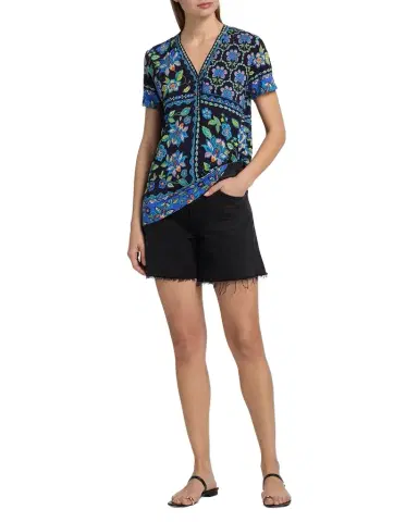 Johnny Was The Janie Floral-Print Favorite Tee | Thumbnail 1 Johnny Was The Janie Floral-Print Favorite Tee | Thumbnail 1