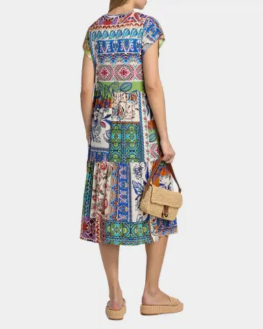 Johnny Was The Janie Patchwork-Print Midi Dress | Thumbnail 2 Johnny Was The Janie Patchwork-Print Midi Dress | Thumbnail 2