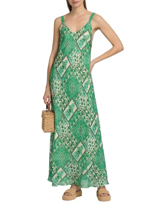 Kanako Floral-Print Silk Maxi Dress Kanako Floral-Print Silk Maxi Dress