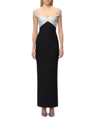 Hervé Léger The Metallic Bandage Maxi Dress | Thumbnail 1 Hervé Léger The Metallic Bandage Maxi Dress | Thumbnail 1