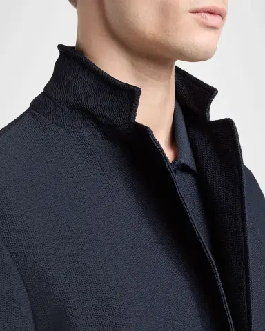 Giorgio Armani Men's Seersucker Patch-Pocket Blazer | Thumbnail 6 Giorgio Armani Men's Seersucker Patch-Pocket Blazer | Thumbnail 6