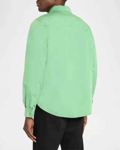 Versace Men's Medusa-Coin Cotton Western Shirt | Thumbnail 2 Versace Men's Medusa-Coin Cotton Western Shirt | Thumbnail 2