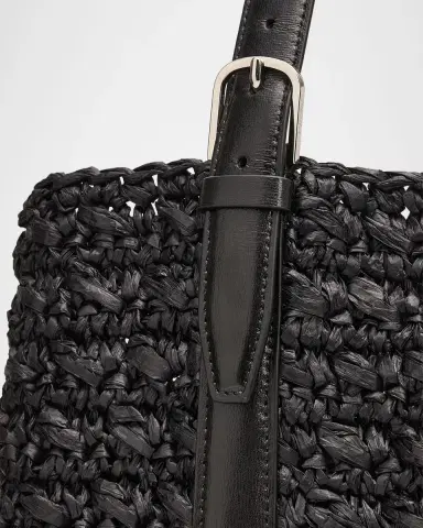 Toteme Belted Paper Raffia Tote Bag | Thumbnail 6 Toteme Belted Paper Raffia Tote Bag | Thumbnail 6