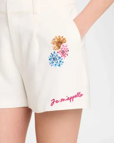 Cinq à Sept Emmie Embroidered Vine Shorts | Thumbnail 4 Cinq à Sept Emmie Embroidered Vine Shorts | Thumbnail 4