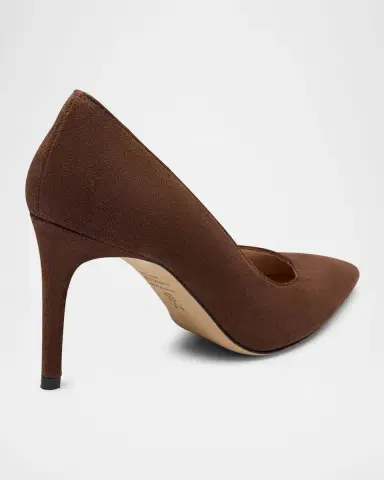 Stuart Weitzman 85mm Stuart Power Suede Pumps | Thumbnail 2 Stuart Weitzman 85mm Stuart Power Suede Pumps | Thumbnail 2