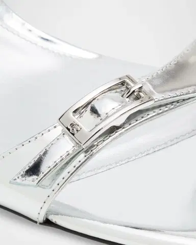 Stuart Weitzman 40mm Baby Babette Metallic Leather Slide Sandals | Thumbnail 4 Stuart Weitzman 40mm Baby Babette Metallic Leather Slide Sandals | Thumbnail 4
