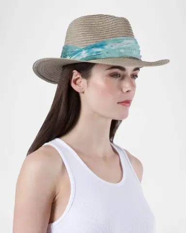 Eugenia Kim Courtney Sash Woven Packable Fedora | Thumbnail 2 Eugenia Kim Courtney Sash Woven Packable Fedora | Thumbnail 2