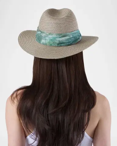 Eugenia Kim Courtney Sash Woven Packable Fedora | Thumbnail 4 Eugenia Kim Courtney Sash Woven Packable Fedora | Thumbnail 4