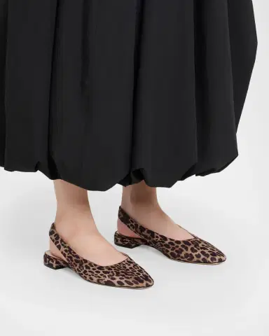 Stuart Weitzman Stassi Leopard Grosgrain Slingback Flats | Thumbnail 2 Stuart Weitzman Stassi Leopard Grosgrain Slingback Flats | Thumbnail 2