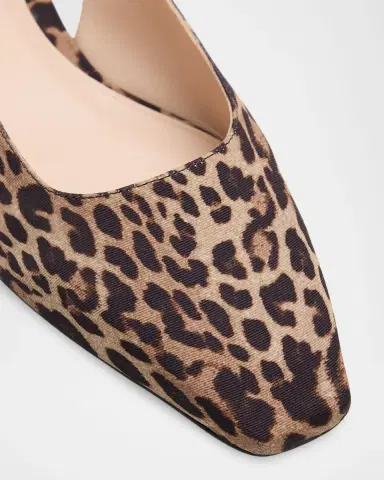 Stuart Weitzman Stassi Leopard Grosgrain Slingback Flats | Thumbnail 5 Stuart Weitzman Stassi Leopard Grosgrain Slingback Flats | Thumbnail 5