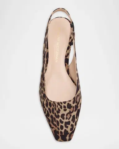 Stuart Weitzman Stassi Leopard Grosgrain Slingback Flats | Thumbnail 6 Stuart Weitzman Stassi Leopard Grosgrain Slingback Flats | Thumbnail 6