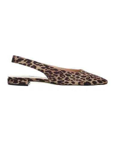 Stuart Weitzman Stassi Leopard Grosgrain Slingback Flats | Thumbnail 1 Stuart Weitzman Stassi Leopard Grosgrain Slingback Flats | Thumbnail 1