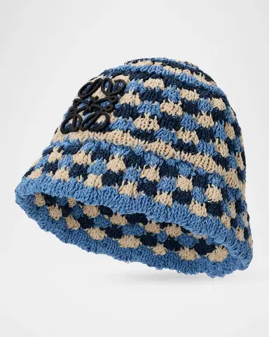 Loewe x Paula's Ibiza Men's Anagram Knit Bucket Hat | Thumbnail 3 Loewe x Paula's Ibiza Men's Anagram Knit Bucket Hat | Thumbnail 3